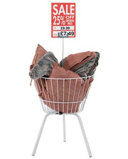 Merchandise kurv til salgsvarer og butikseksponering