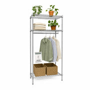 Kleiderschrankregal – TUBO (B 91 x T 36 x H 220 cm) – Chrom
