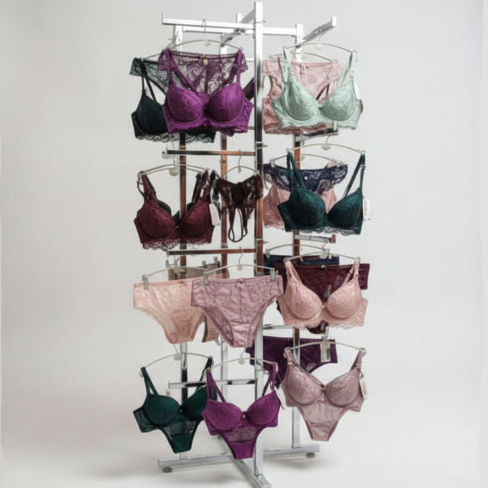 Bodenständer mit 16 Armen. Verchromt.