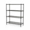Bücherregal – Schwarz (B 122 x T 46 x H 160 cm) – TUBO