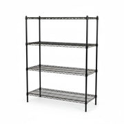 Bücherregal – Schwarz (B 122 x T 46 x H 160 cm) – TUBO