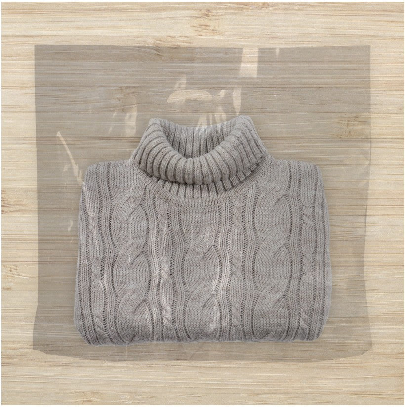 Plastiktüte, transparent, Pkg. mit 100 Stk., 40 µm, 56 x 8 x H45 cm.