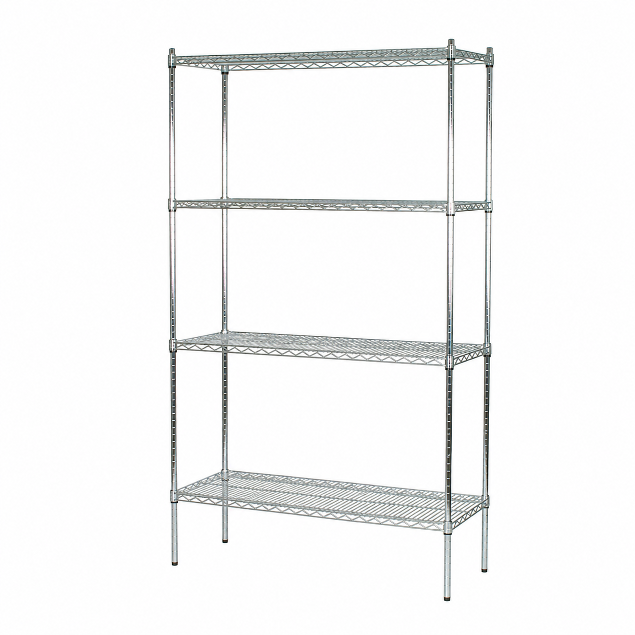 Bücherregal – TUBO (B 122 x T 46 x H 220 cm) – Chrom
