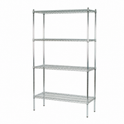 Bücherregal – TUBO (B 122 x T 46 x H 220 cm) – Chrom