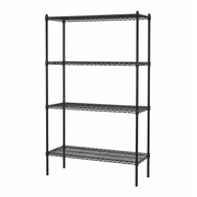 Bücherregal - TUBO (B 122 x T 46 x H 220 cm) - Schwarz