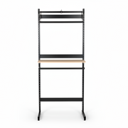 Gestell, L-Gondel, schwarz, B 67 x H 247,50 cm