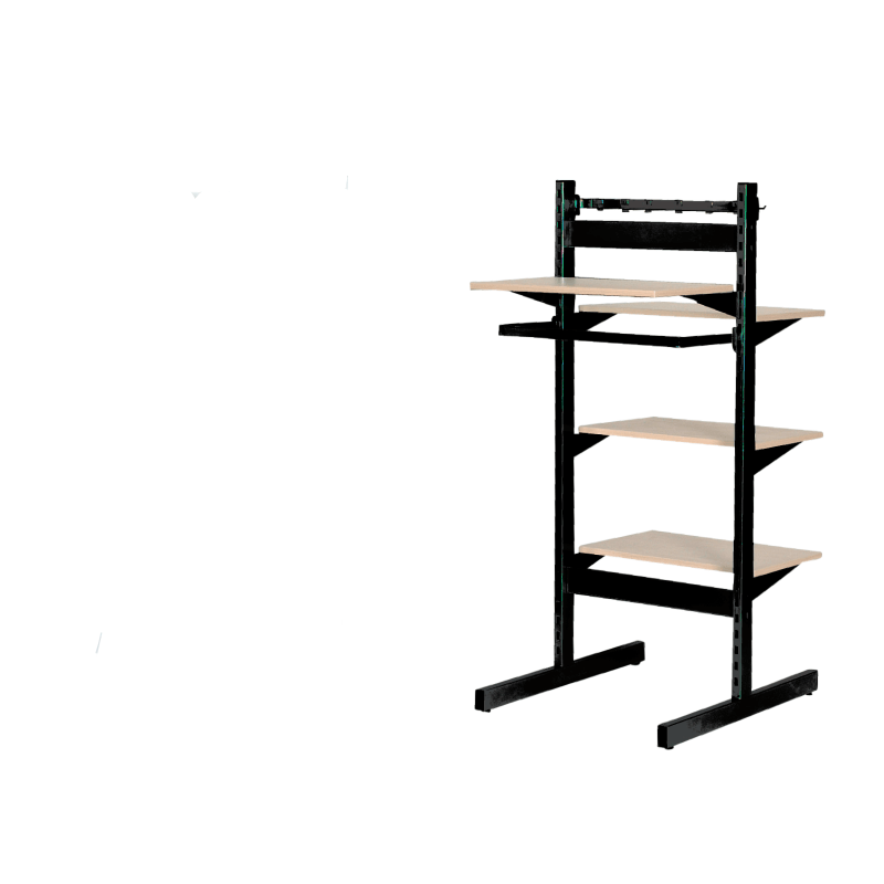 Framework, T-Gondel, schwarz, B 67 x T 75 x H 147,5 cm.