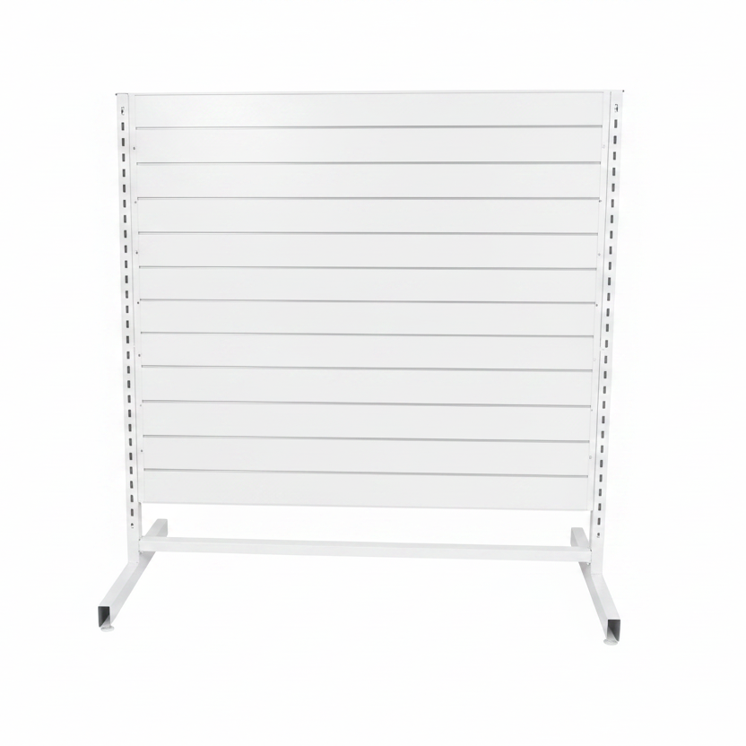 Paneelgondel, doppelseitig, Standardpaneel, weiß. B 127 x T 76 x H 147 cm