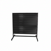 Paneelgondel, doppelseitig, Standardpaneel, schwarz. Maße: B 127 x T 76 x H 147 cm