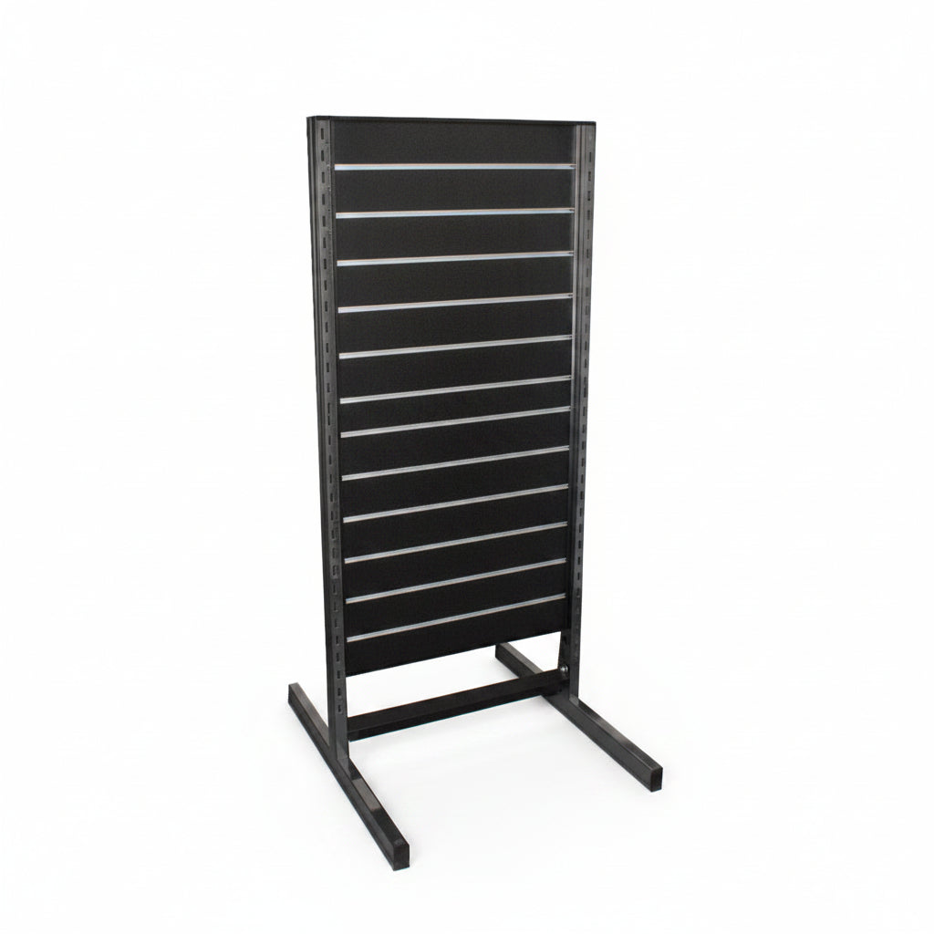 Paneelgondel, doppelseitig, Standardpaneel, schwarz. B 67 x T 76 x H 147 cm
