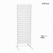 Paneelgondel, doppelseitig, Standardpaneel, weiß. B 67 x T 76 x H 247 cm