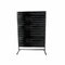 Gondelwagen, einseitig, Standardpaneel, schwarz, B 127 x T 40,5 x H 217 cm