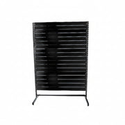 Gondelwagen, einseitig, Standardpaneel, schwarz, B 127 x T 40,5 x H 217 cm