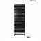 Panel-Gondel, einseitig, Standard-Panel, schwarz. Schwarze Leisten. B67 x D40,5 x H217 cm