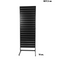 Gondelbox, einseitig, Standardpaneel, schwarz, B 67 x T 40,5 x H 217 cm