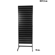 Gondelbox, einseitig, Standardpaneel, schwarz, B 67 x T 40,5 x H 217 cm