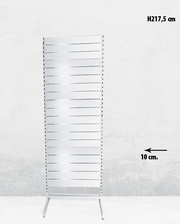 Gondelbox, einseitig, Standardpaneel, schwarz, B 67 x T 40,5 x H 217 cm