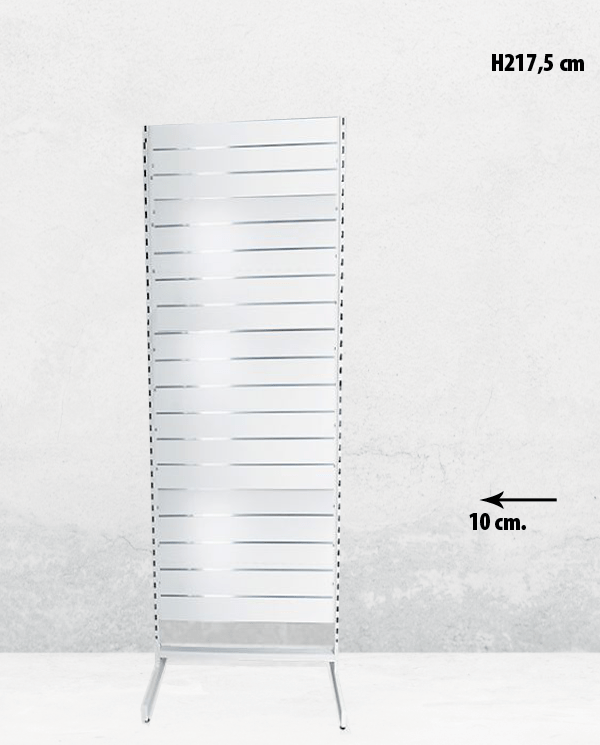 Gondelbox, einseitig, Standardpaneel, schwarz, B 67 x T 40,5 x H 217 cm