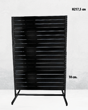 Paneelgondel, doppelseitig, Standardpaneel. Weiß, B 127 x T 76 x H 217 cm