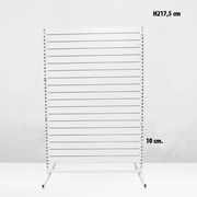 Paneelgondel, doppelseitig, Standardpaneel. Weiß, B 127 x T 76 x H 217 cm