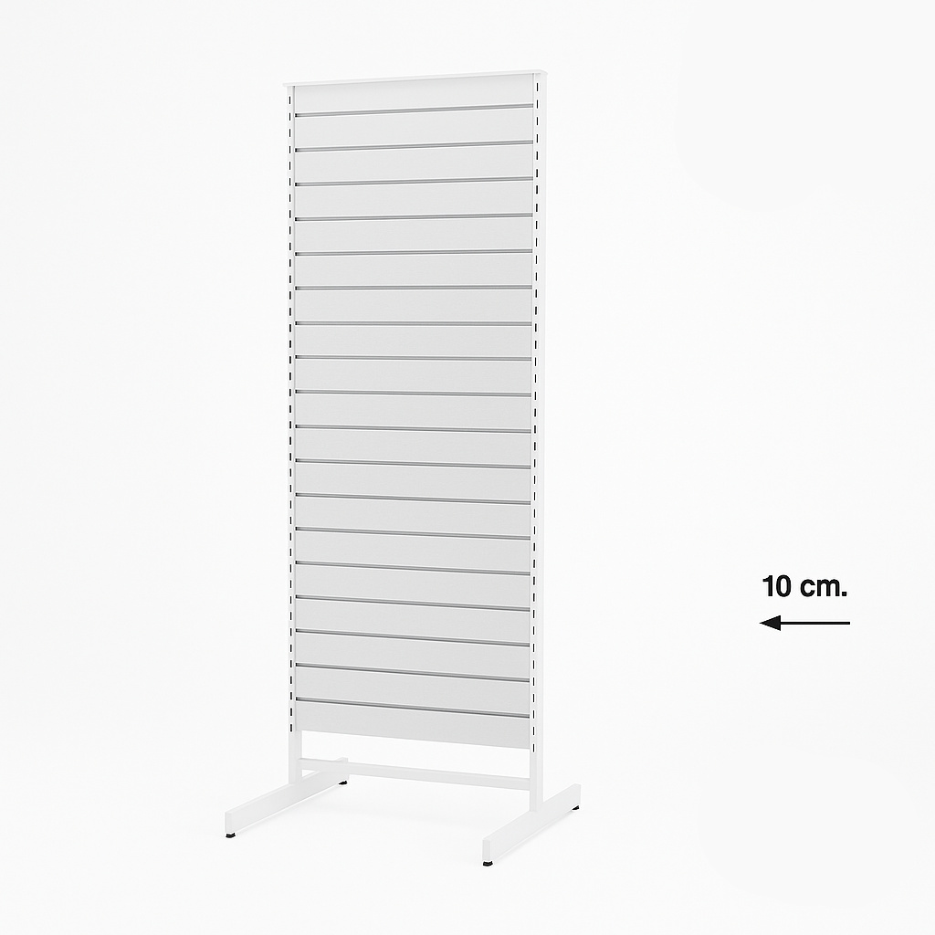 Paneelgondel, doppelseitig, Standardpaneel, weiß, B 67 x T 76 x H 217 cm