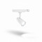 Spot t/ 3-phasen Schiene, H13 cm. Ø 6,50. Weiß