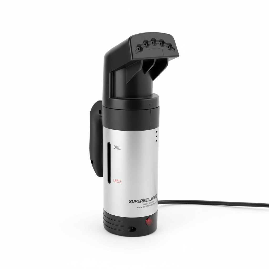 E8, handlicher Steamer, in unter 2 Min. einsatzbereit - für Reisen und Messen