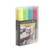 Filzstifte für Tafel und Glas, gelb, rot, blau und grün, 4 Stück, 10 x 15 mm