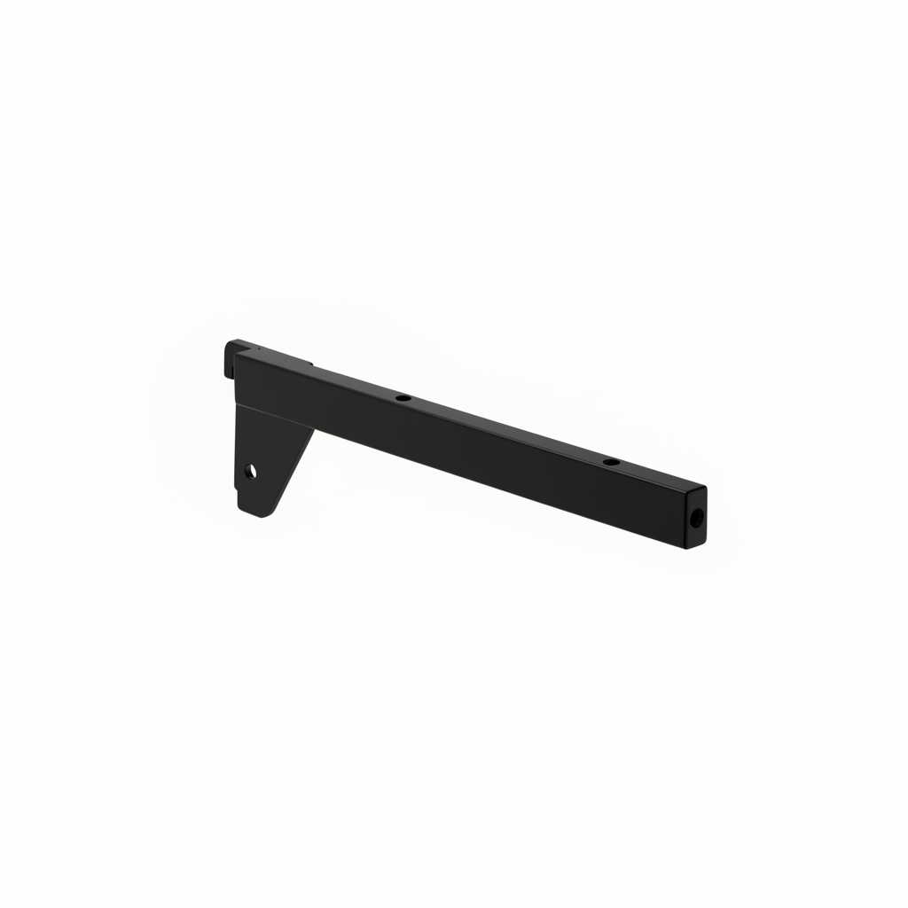 Regalwinkel, gerade, rechts, schwarz, 30 cm, vielseitig einsetzbar – 12 mm