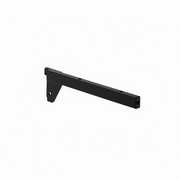 Regalwinkel, gerade, rechts, schwarz, 30 cm, vielseitig einsetzbar – 12 mm