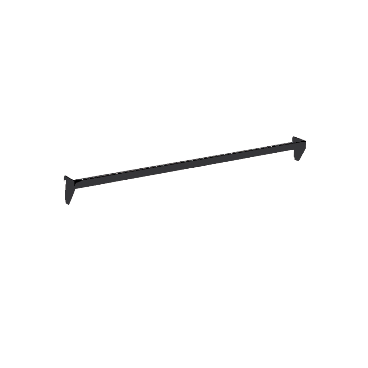 Dekostange (91,5 cm). Schwarz, mit verschiedenen Zubehörteilen – 12 mm