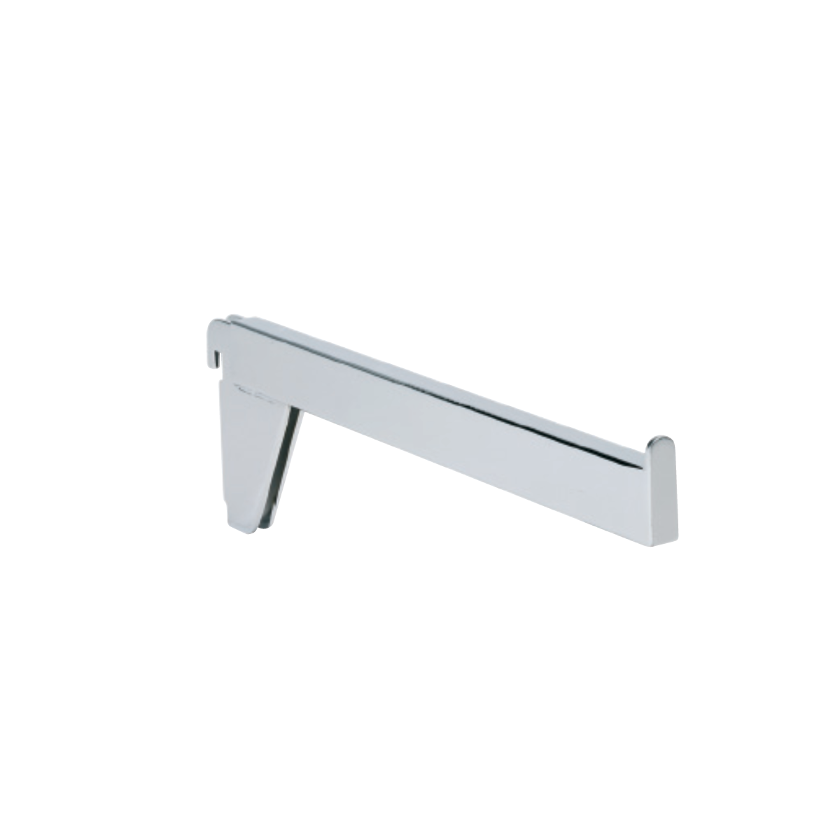 Gerades Frontscharnier für Wandschiene – Chrom, vielseitiges Zubehör – 12 mm