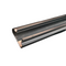 Nut- und Federleiste aus Kunststoff – Schwarz, PVC, 120 cm