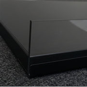 Melaminregal, schwarz, schräg, mit schwarzer Vorderkante, 61 x 37 cm