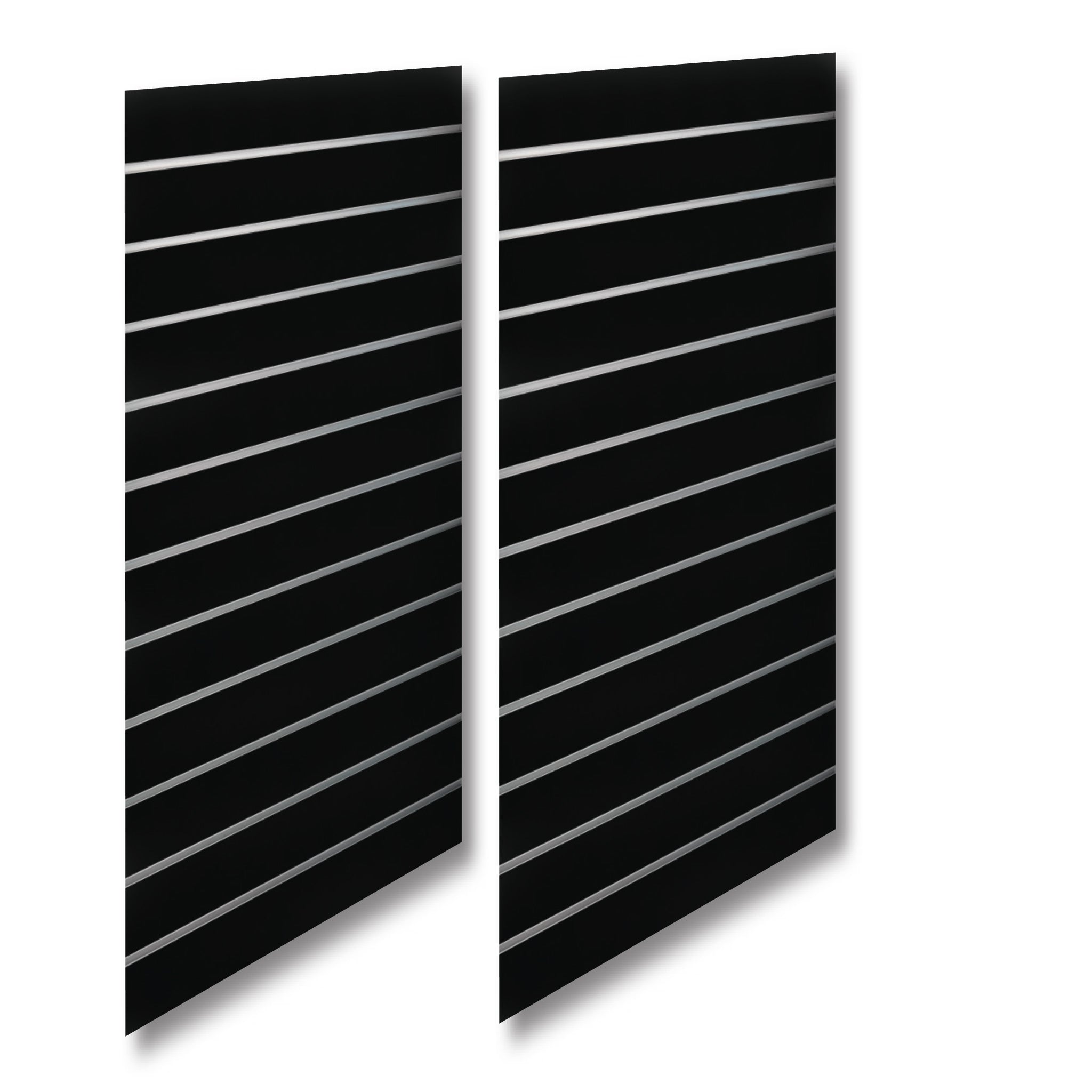 Nutplatte - Standard (59,5 x 240 cm) - Schwarz mit Aluminiumleisten