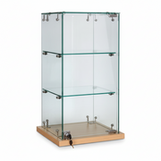 Tischvitrine, Slimline, Ahorn, B 33 x T 33 x H 61