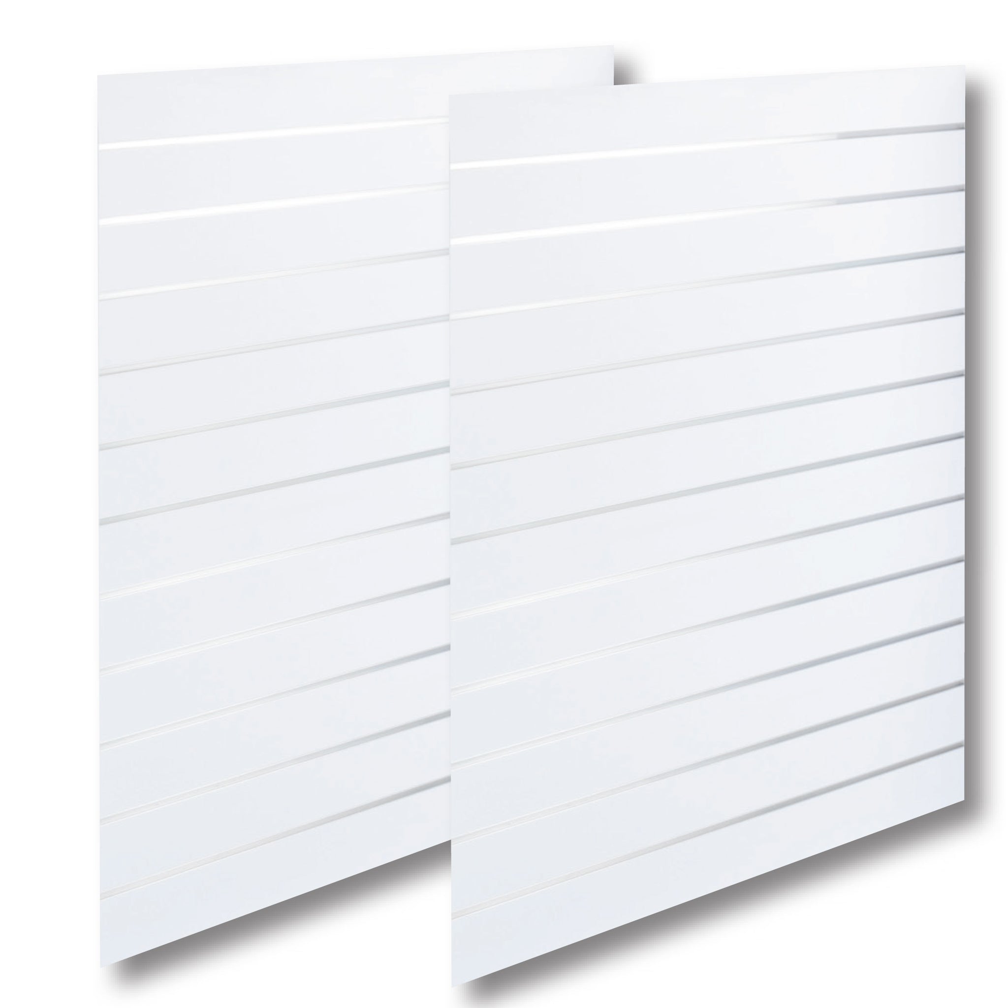 Nutpaneel - Standard (120 x 240 cm) - Weiß mit Aluminiumleisten