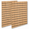 Lamellenwand - Standard ( 120 x 240 cm.) - Eichen-Look Aluleisten in schwarz