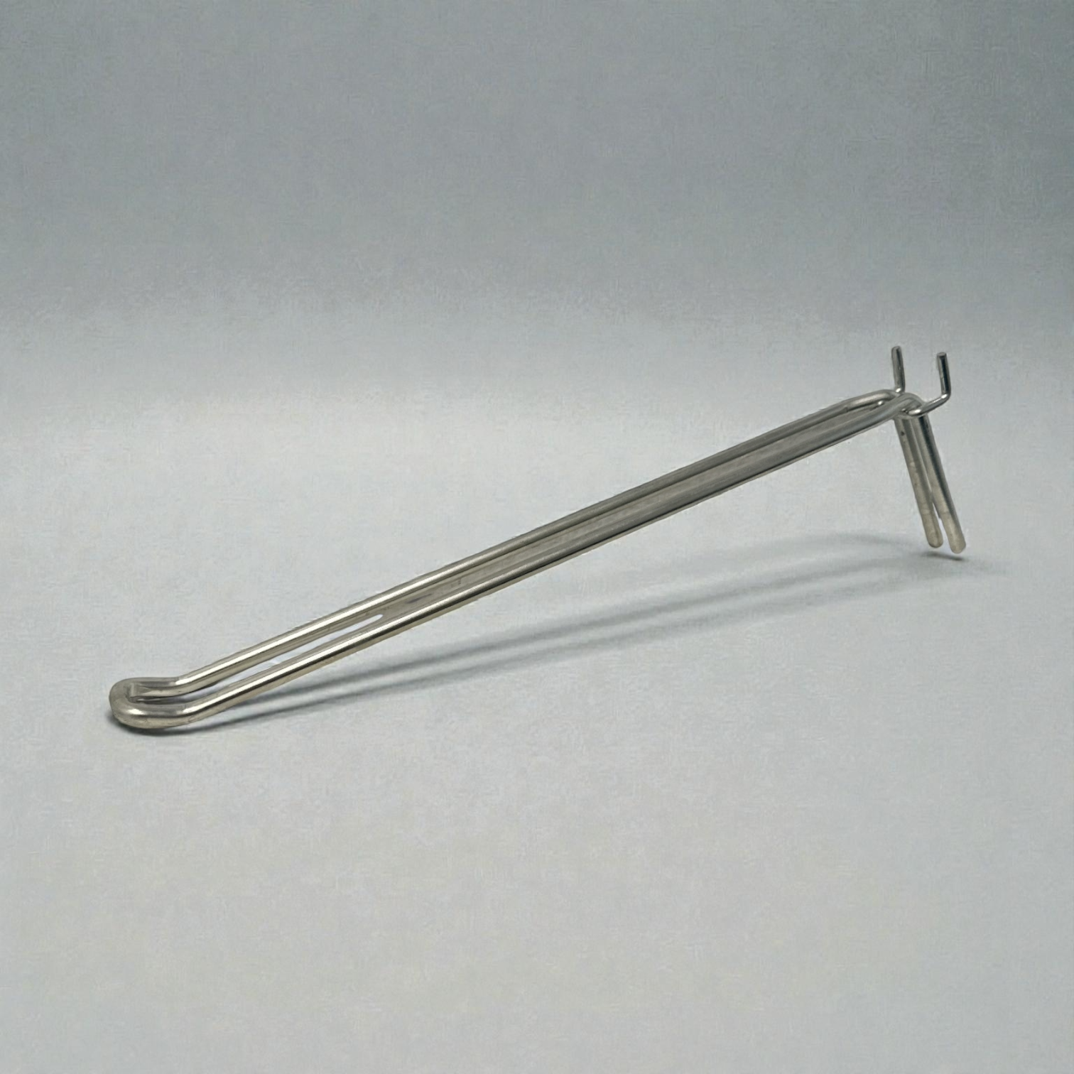 Eurohaken für Lochplatte, Zink, 30 cm, Ø 6 mm