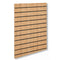 Lamellenwand - Standard ( 120 x 120 cm.) - Eichenoptik mit schwarzen Kunststoffleisten
