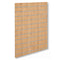 Lamellenwand - Standard (120 x 120 cm.) - Eiche-Look mit Aluleisten