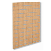 Lamellenwand - Standard (120 x 120 cm.) - Eiche-Look mit Aluleisten
