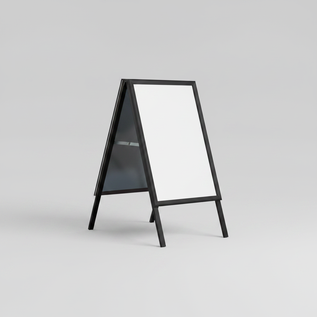 A-Schild mit Klapprahmen 50 x 70 cm – schwarz