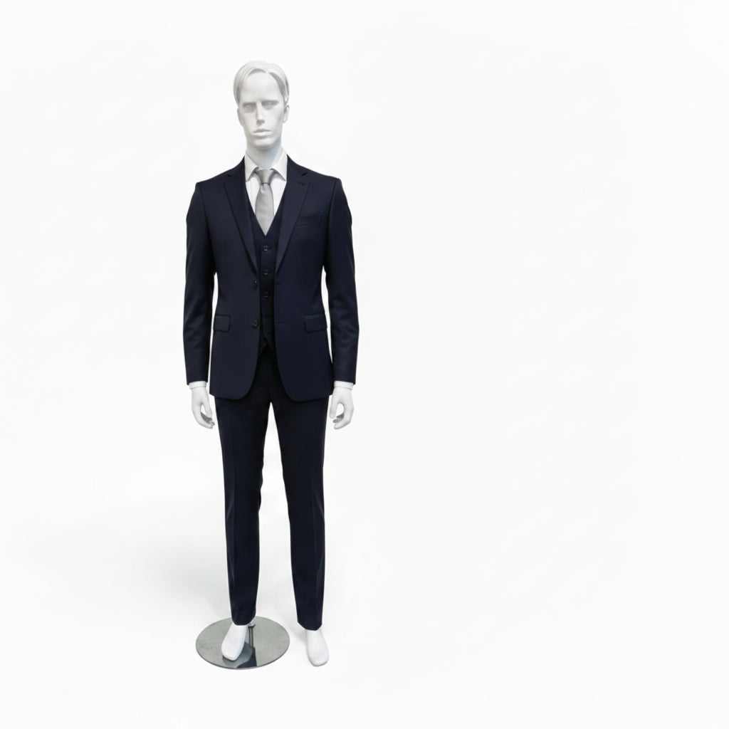 Männliche Schaufensterpuppe mit Gesicht – Standard – modelliertes Haar! – Weiß
