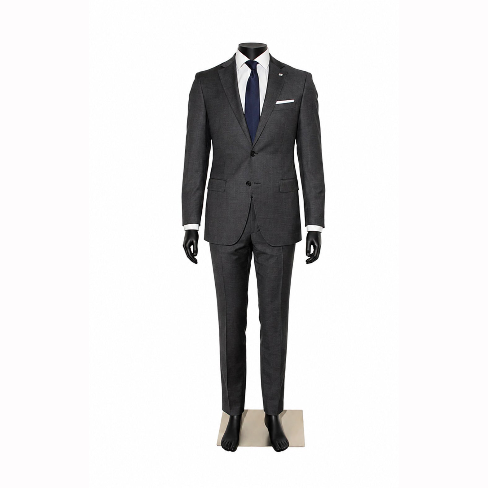 Herrenmannequin, Modell C, mit geraden Armen und flexibler Kopfhalterung, schwarz. Standard