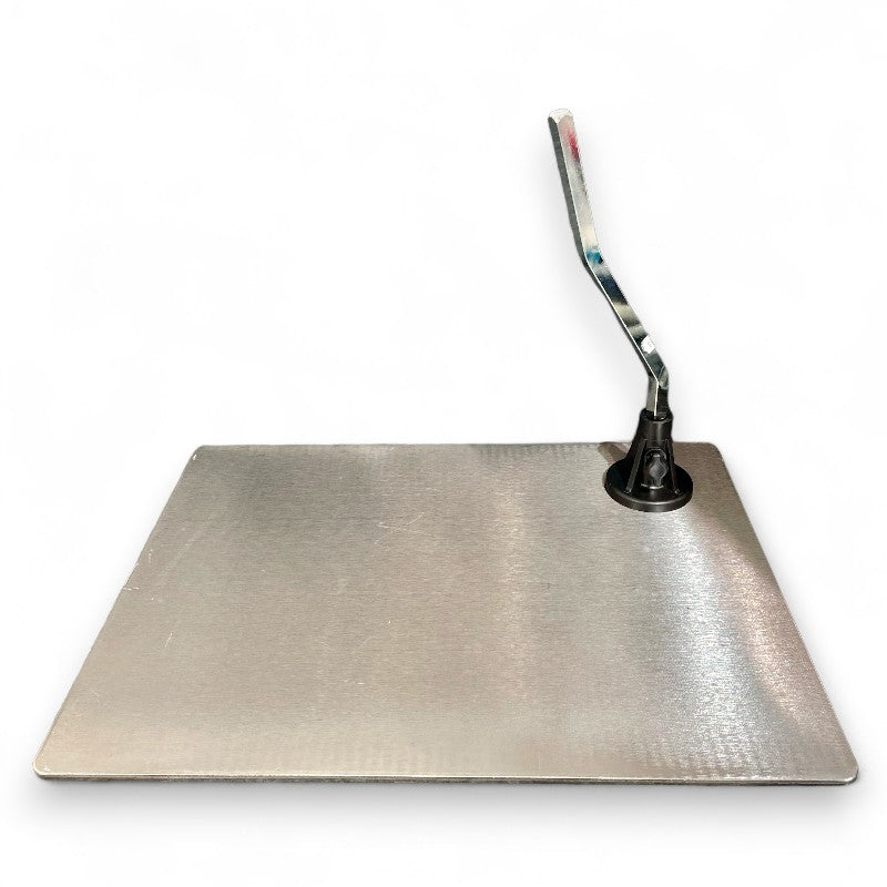 Fußplatte für Schaufensterpuppe. Gebürsteter Satin. Quadratisch.