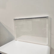 Magnetischer Schildhalter, A4, B 21 x T 2 x H 29,8 cm, transparentes Acrylglas