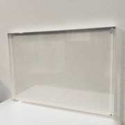 Magnetischer Schildhalter, A3, B 29,5 x T 2 x H 42 cm, transparentes Acrylglas