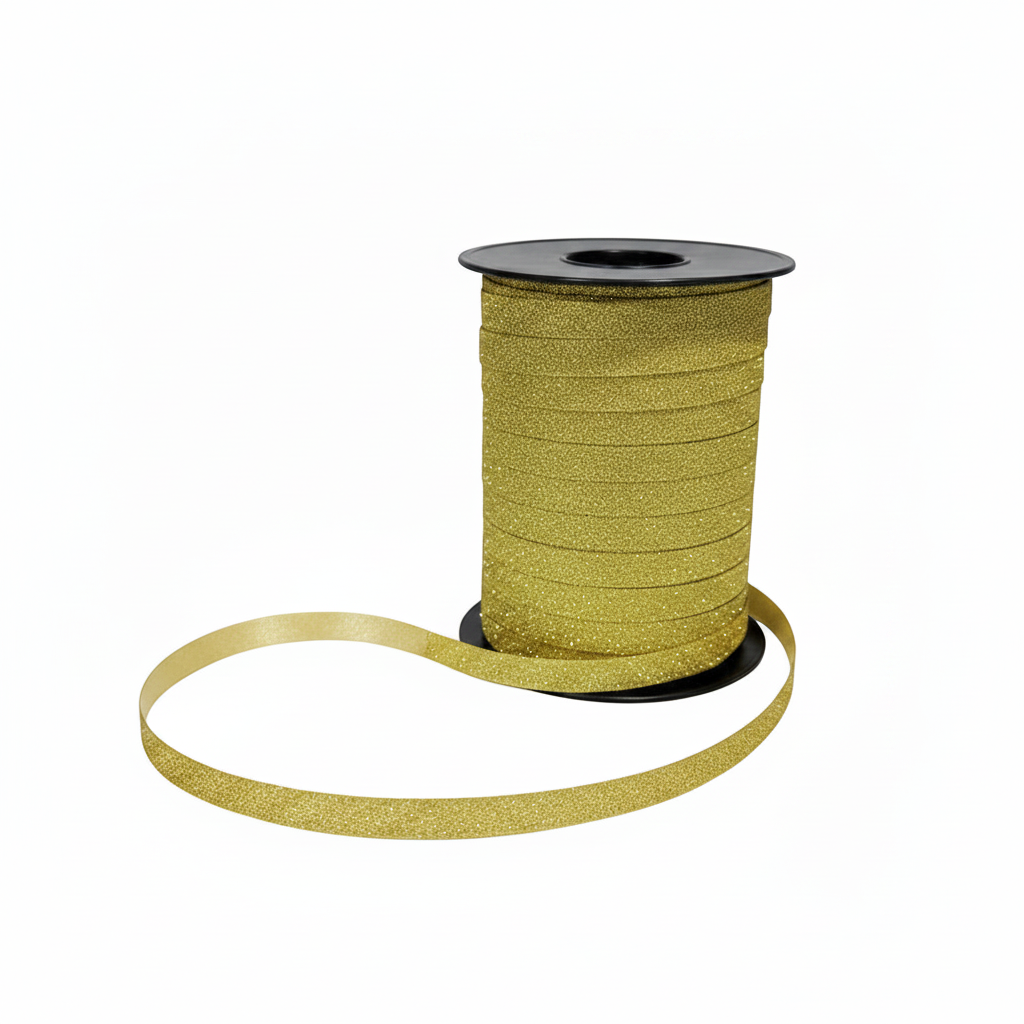 Geschenkband - Goldglitzer. 10 x 225 mtr.