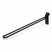 Euro-Haken für Lamellenwand, schwarz, 30 cm
